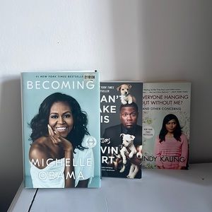 3/$30 EUC celeb memoirs/ books includes Michelle Obama mindy kaling Kevin hart